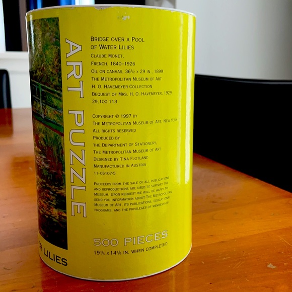 NWOT Vintage Met Museum Money Water Lilies - Picture 3 of 3